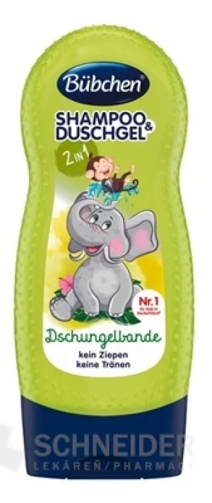 BUBCHEN KIDS SHP+SHOWER. GEL 2in1 PARTIKEL AUS DEM DSCHUNGEL