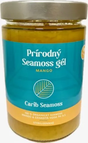 Prírodný gél z morských rias - Seamoss gél - príchuť mango
