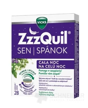 ZzzQuil® SPÁNOK na celú noc, 28 tabliet