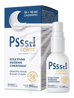Pssst! FORTE ústny sprej pri chrápaní