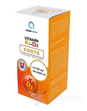 ADAMPharm Vitamin K2+D3 FORTE