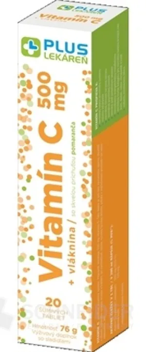 PLUS APOTHEKE Vitamin C 500 mg + Ballaststoffe