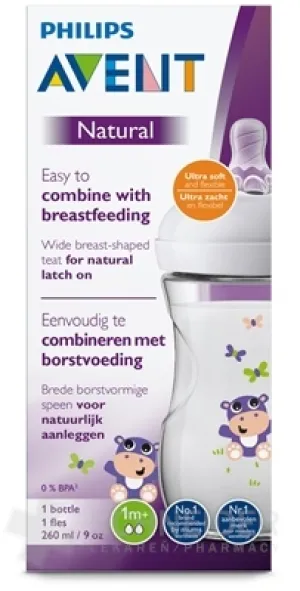 AVENT FLASCHE Natur PP 260 ml
