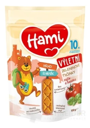 Hami-Gemüsesticks mit Tomaten und Basilikum