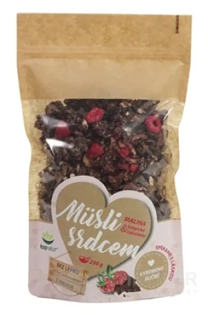 topnatur Müsliherz HIMBEERE &amp; Belgische Schokolade