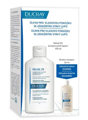 Ducray Kelual DS Anti-Schuppen-Behandlungsshampoo 100 ml + Elution Shampoo 30 ml