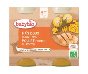 BabyBIO Zuckermais mit Huhn