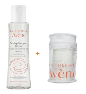 Avene Sanfter Augen-Make-up-Entferner 125 ml + Make-up-Entferner-Pads
