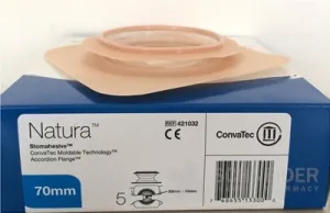 Pad mit Akkordeonring Natura Stomahesive