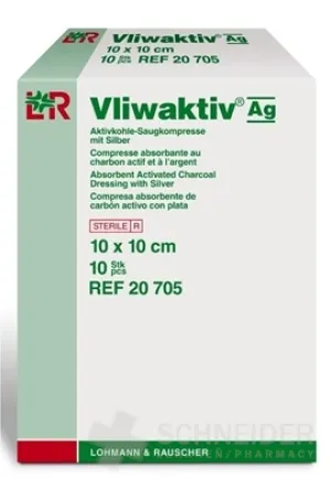 VLIWAKTIV AG KOMPRIMIERT MIT AKTIVKOHLE AG 10x10cm