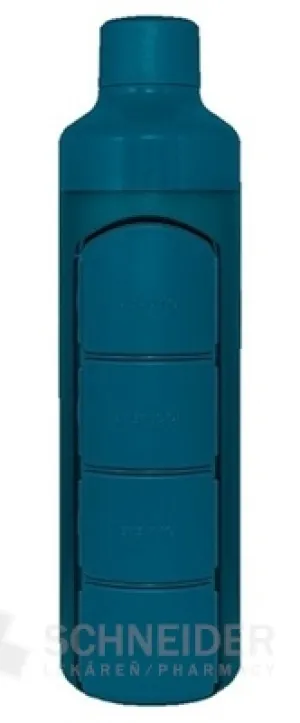 YOS Wasserflasche mit täglichem Medikamentenspender 2 in 1