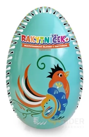 Sanddorn+ Multivitamin-Gelatine 50 Stück - Osterei türkis 2023