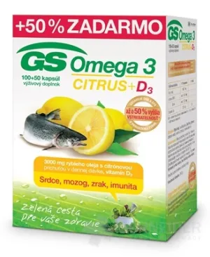 GS Omega 3 ZITRUS + D3