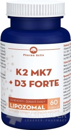 Pharma Activ Liposomal K2 MK7 + D3 FORTE