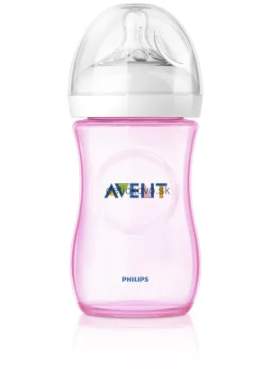 Avent Flasche Natural PP 260 ML + PP 260 ML /rosa/ - 1+1 (1+zweites Produkt zum halben Preis)