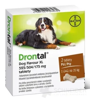Drontal Hundegeschmack XL 525/504/175 mg Tabletten