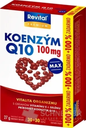 Revital COENZYME Q10 100 mg+VITAMIN E+SELEN MAX