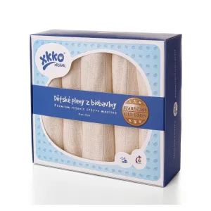 Kikko Babywindeln aus Bio-Baumwolle 70cmx70cm 5 Stück natur