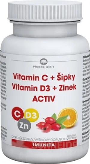 Pharma Activ Vitamin C+Arrows Vit.D3+Zink ACTIV