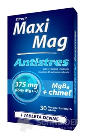 Zdrovit MaxiMag ANTISTRES Mg 375 mg+ B6