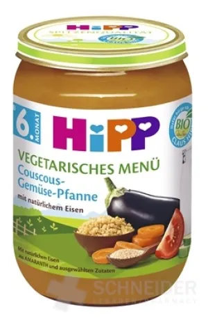 HiPP Beilage BIO Vegetarisches Menü Couscous