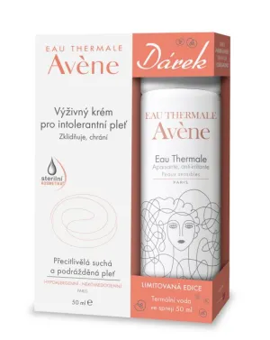 Avene Nährcreme für intolerante Haut 50 ml + Thermalwasser im Spray 50 ml