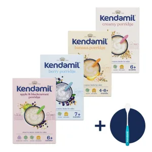 Kendamil-Variationen von 4 Fruchtpürees