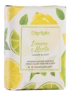 Iteritalia pflanzliche Seife mit Zitrone und Minze