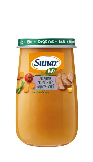 Sunar BIO Beilage Gemüse, Kalbfleisch, Olivenöl
