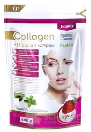 JutaVit Collagen 10 g + Hyaluron-Komplex – Erdbeere