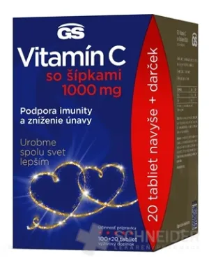 GS Vitamin C1000 + Pfeile Tabl. 100+20 Geschenk 2022 CR/SK