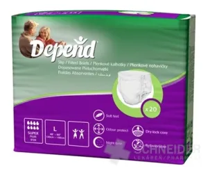 DEPEND SLIP SUPER PLUS L - atmungsaktiv