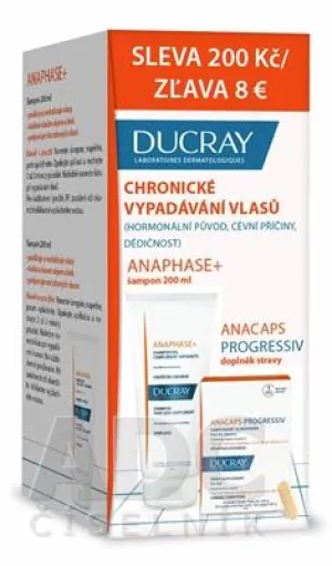Ducray Anaphase+ Shampoo 200 ml + Anacaps Progressiv 30 Stk