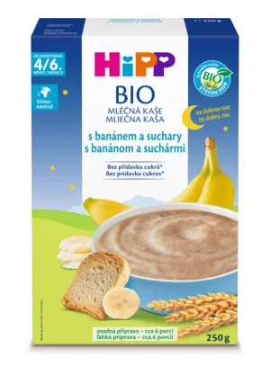 HiPP BIO MILCHPUSH Gute Nacht mit Banane und Crackern