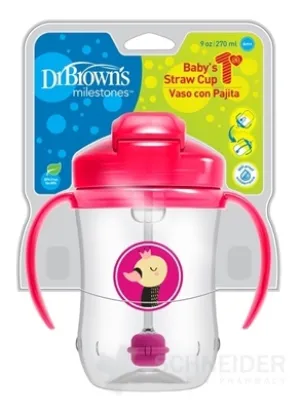 Dr.BROWN'S BECHER MIT STROHHALMHAHMEN 270 ml