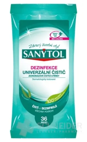 SANYTOL DESINFEKTIONS-UNIVERSAL-REINIGER-Tücher
