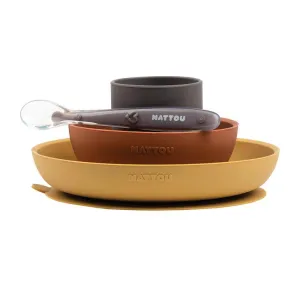 Nattou Set Esszimmerset aus BPA-freiem Silikon
