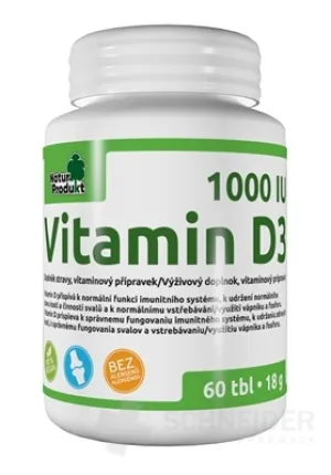 NaturProdukt Vitamin D3 1000 IE