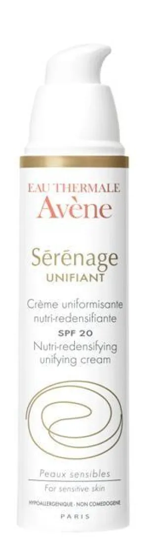 Avene Serenage Unifying nährende, revitalisierende Creme LSF 20, 40 ml