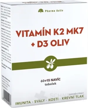 Pharma Activ Vitamin K2 MK7 + D3 OLIV