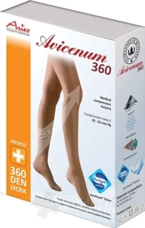 AVICENUM 360 Oberschenkelstrümpfe, Mikro