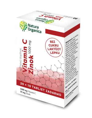 Natura Organica Vitamin C 1000 mg + organisches Zink 30tbl
