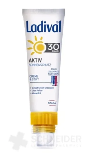 Ladival AKTIV für Gesicht und Lippen LSF 30+ (2 in 1)