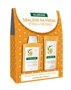 Klorane Shampoo mit Mangobutter 100 ml + Balsam 50 ml