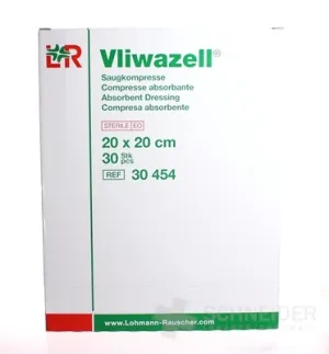 VLIWAZELL ABSORBIERENDE STERILE KOMPRESSEN 20x20cm