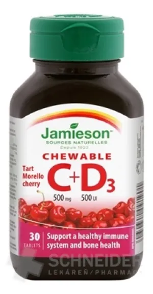 J - Vitamin 500MG C+D Kirsche 30tbl