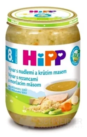 HiPP BIO Brühe mit Nudeln und Putenfleisch