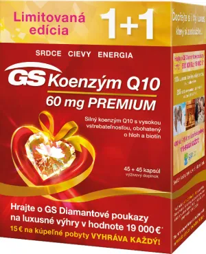GS Coenzym Q10 60 mg Premium cps. 45+45 Schenkung 2017 CR/SK