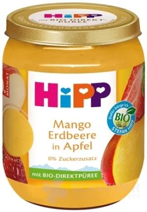 HiPP Beilage BIO Apfel, Mango und Erdbeeren