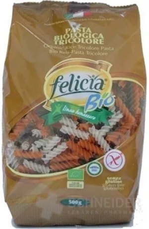 BIO-Reisnudeln Felicia FUSILLI TRICOLORE